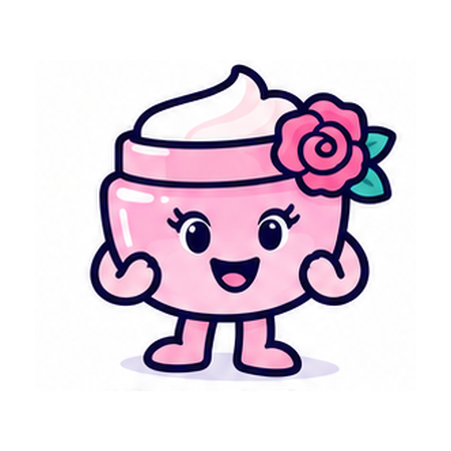 Velvet Rose mascot for Estriol / Niacinamide / Tretinoin cream