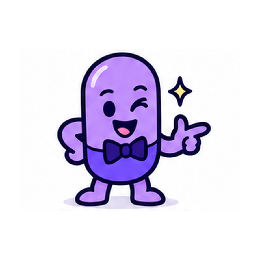 Weekend Wink mascot for Tadalafil tablets